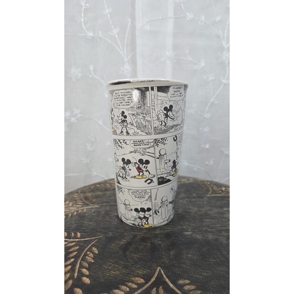 Hallmark Disney Mickey Mouse Comic Strip Ceramic Tumbler 16oz